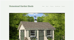 Desktop Screenshot of homesteadshed.com