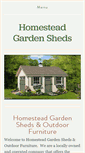 Mobile Screenshot of homesteadshed.com